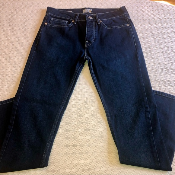 Topman - Dark blue jeans straight skinny cut - Picture 2 of 4